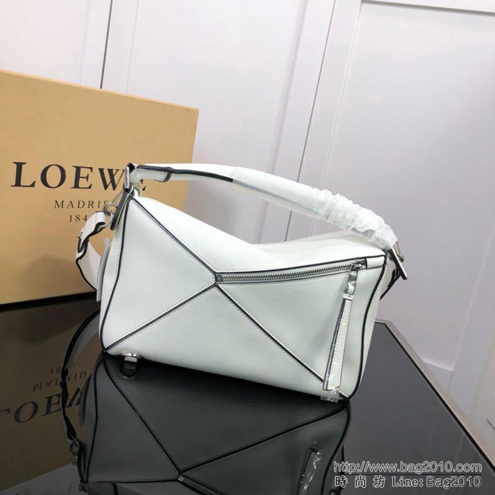 LOEWE羅意威 拼色熱銷款 puzzle bag 可折疊 牛皮手提肩背包 大小號 L0153  jdl1240